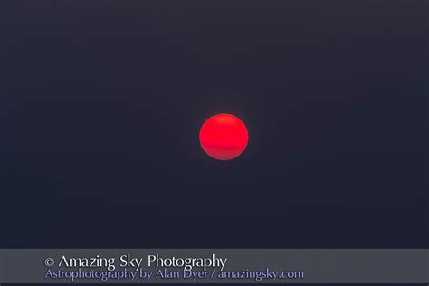 Naked Eye Sunspots In Smoke Amazing Sky Astrophotography By Alan Dyer