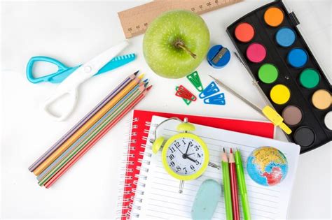 Premium Photo School And Office Equipment Colorful Stationery