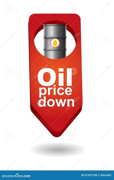 Crude Oil Price Down Stock Vector Illustration Of Exchange 47597748
