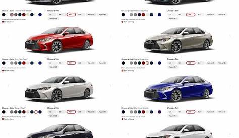 Toyota Camry Blueprint Color