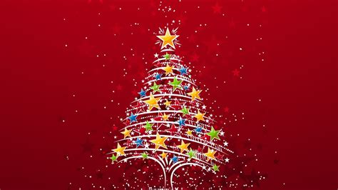 Christmas Tree Stars 1366x768 Wallpaper