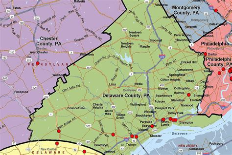 35 Map Of Delaware County Pa Maps Database Source