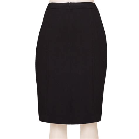 Black Satin High Waisted Pencil Skirt Elizabeths Custom Skirts