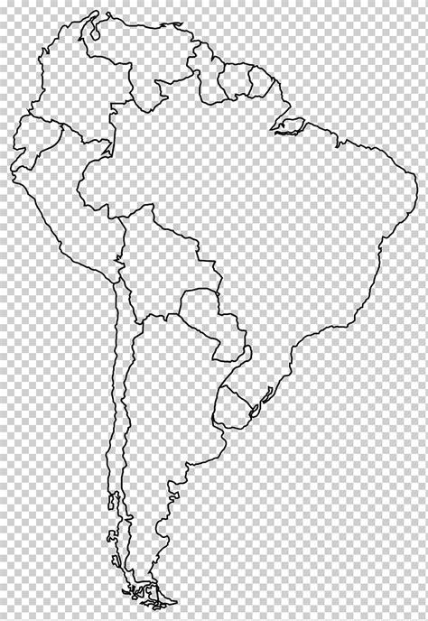 Dibujos Para Colorear América Del Sur Mapa En Blanco Mapa Blanco