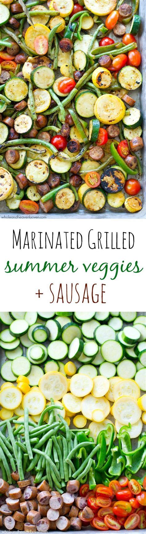 Just watch out if you use bison; Marinated Grilled Summer Veggies with Sausage Recipe ...