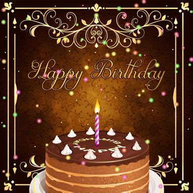 Happy birthday cake and flowers gif. Pin on HBD