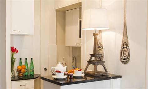 Tiny Studio Apartment With Stylish Parisian Decor
