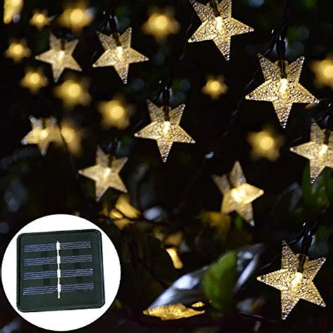 Solar Star String Lights Outdoor Powered Twinkle Fairy 30ft 50led
