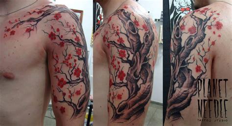 Usually, trees and wild species will fit due to their long and skinny. Cherry Blossom Arm Tattoo by DiegoMontrazio | Tree tattoo ...
