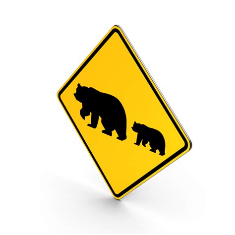 Bear Crossing Road Sign Png Images And Psds For Download Pixelsquid