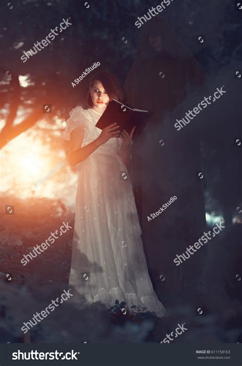Mystical Portrait Young Girl Magic Woman Stock Photo Edit Now 611158163