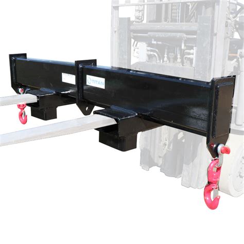 72” Forklift Spreader Beam 10000 Lb Capacity With Hooks