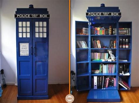 Diy Tardis Bookshelf A Cool Way To Organize Your Book Collection
