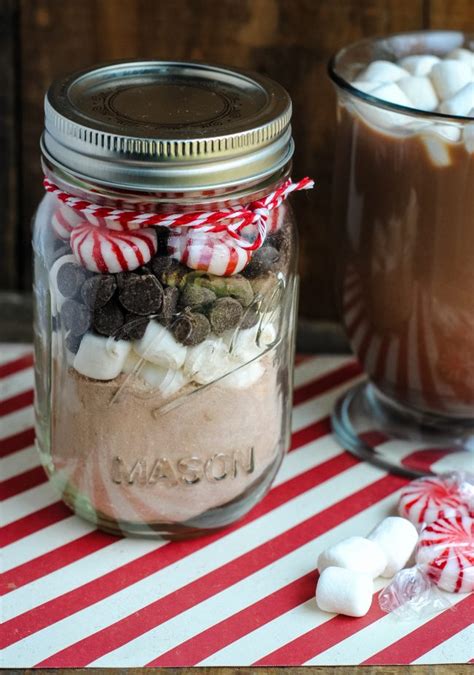 easy homemade t idea peppermint hot cocoa in a jar {not quite} susie homemaker