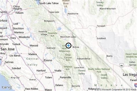 Earthquake 36 Quake Strikes Near West Bishop Calif Latimes
