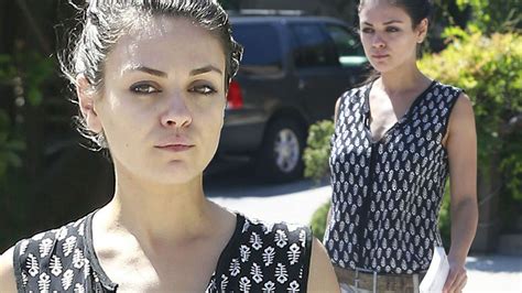 Mila Kunis Goes Au Naturale As She Ditches Her Make Up For Lunch With