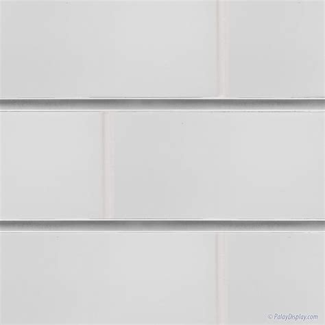 White Subway Tile Slatwall Panel With White Grout White Subway Tile