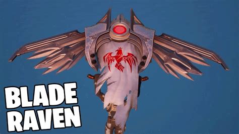 Fortnite New Glider Gameplayblade Raven Youtube