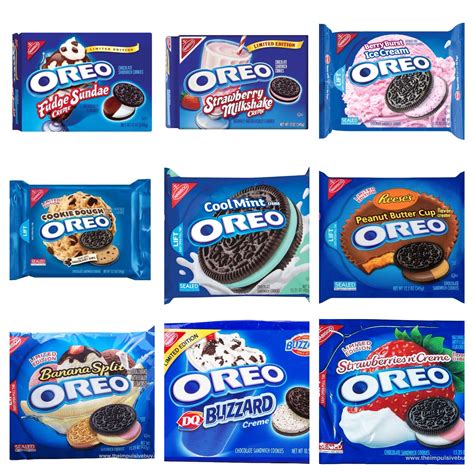 Types Of Oreo Biscuits