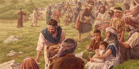 Jesus Feeds 5000 Painting At Explore Collection Of