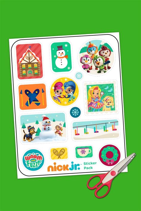 Nick Jr Winter Sticker Pack Nickelodeon Parents