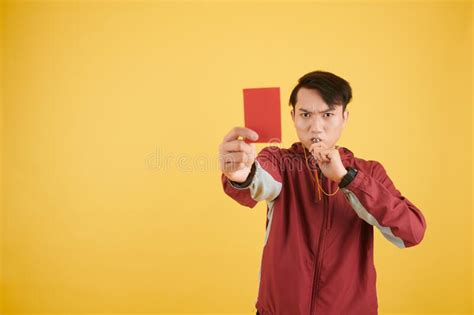 Referee Showing Red Card Stock Image Image Of Competition 246083559