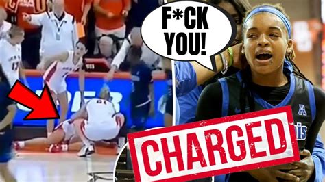 Female Memphis Basketball Player PUNCHES Player After Game She Gets