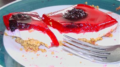 raspberry jello  bake cheesecake recipe youtube
