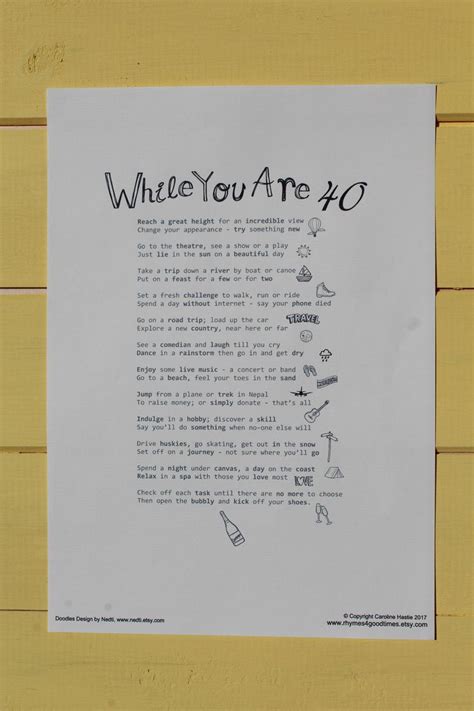 Get birthday cards guaranteed to make an impression! 40th Female Birthday Gift - A4 Digital Poem PDF - INSTANT ...