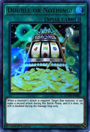 Et, main card at 8 p.m. Double or Nothing! - Duel Power 1st Edition - Yugioh | TrollAndToad