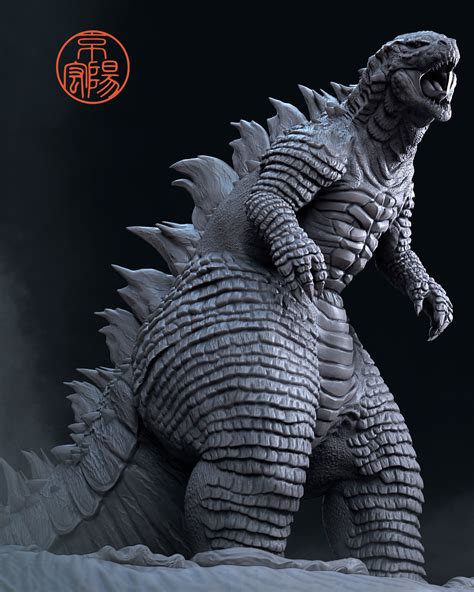 Godzilla For 3dprint 3d Model 3d Printable Cgtrader