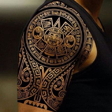 Mayan Tribal Sun Tattoos For Men Aztec Tattoo Designs Tribal