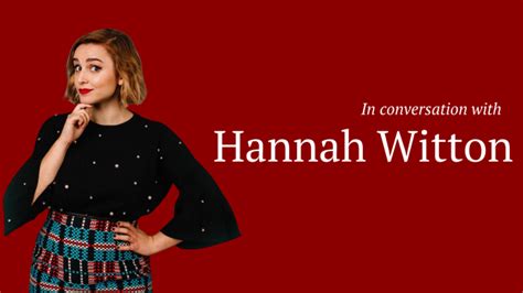 in conversation with hannah witton cherwell