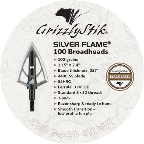 Silver Flame 100 Double Bevel Broadhead