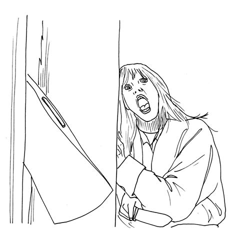 Horror coloring pages coloring book tales from the crypt parties. Horror Movie Characters Halloween Coloring Pages Sketch ...