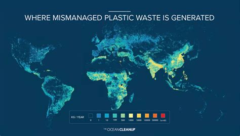 Estimate Of Plastic Waste From Rivers Into The Worlds Oceans — Plastic