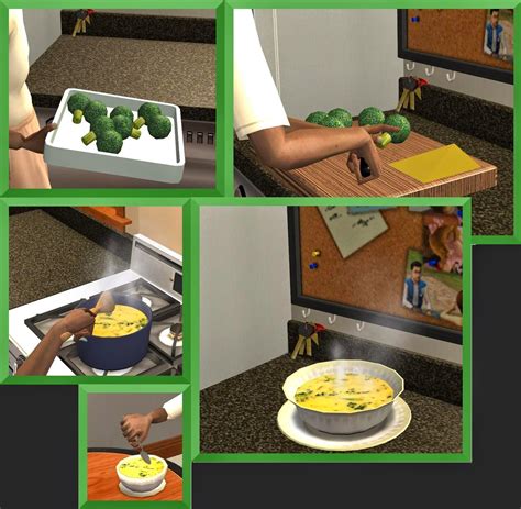 Theninthwavesims The Sims 2 Broccoli Cheddar Soup Sims 1 Sims 4