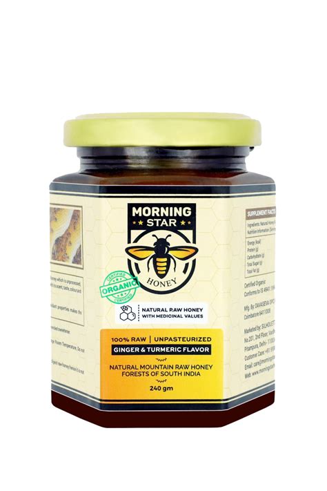 Ginger Turmeric Infused Raw Honey Morningstar Honey