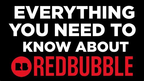 Everything You Need To Know About Redbubble Is It Worth It Youtube