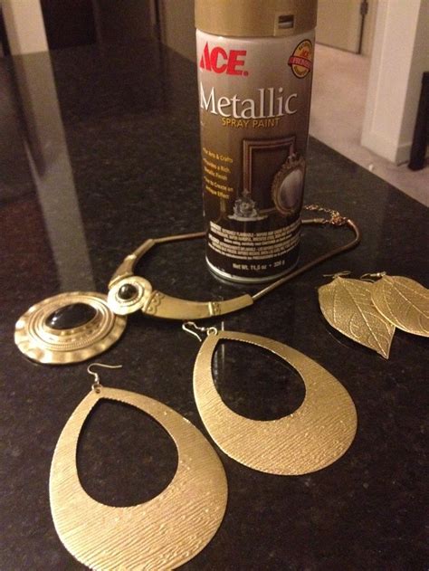 Turn Your Old Jewelry Into New Again With Metallic Spray Paint Nothing