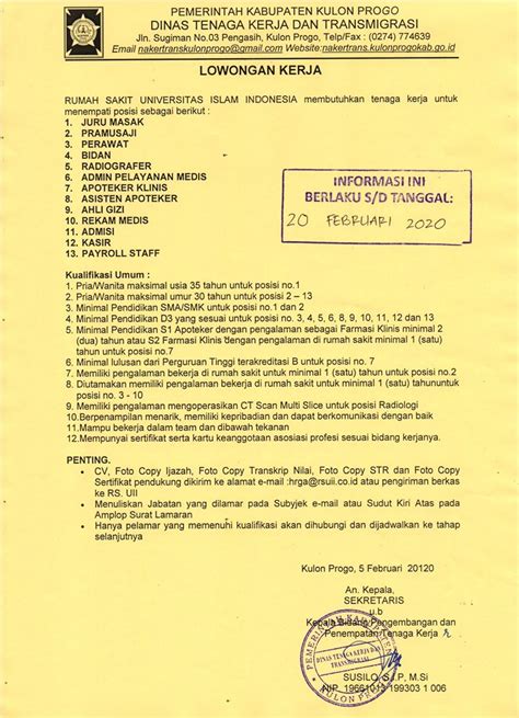 We did not find results for: Kerja Di Trans Jogja / Lowongan Kerja di Sekolah Budi ...