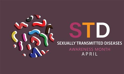 April Is Sexually Transmitted Diseases Awareness Month Template For Background Banner Card