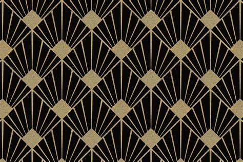 Luxurious Blend Of Black And Gold Art Deco Wallpaper Design Interior
