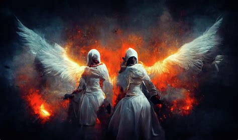 Battle Angels Fighting In Heaven And Hell 07 Digital Art By Matthias