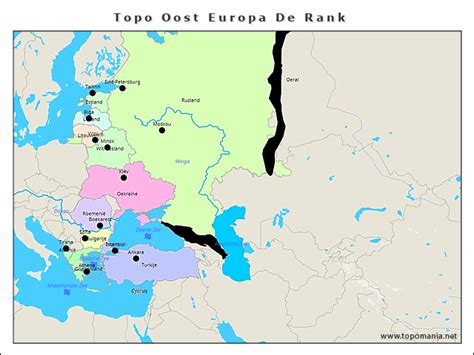 Topografie Topo Oost Europa De Rank
