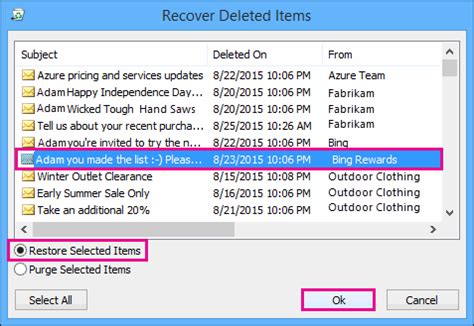 It can help retrieve all types of email files including msg, mbox, and eml from outlook express, windows live mail, gmail and more email programs. Recover deleted items in Outlook for Windows - Office Support