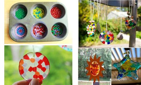 How To Make Melted Bead Suncatchers Diy Arts And Crafts Crafts Bead