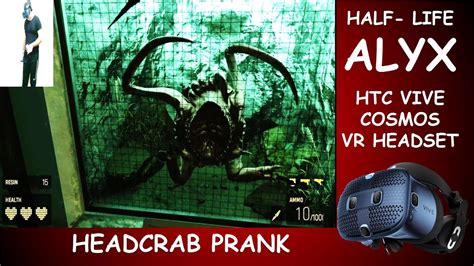 Half Life Alyx Headcrab Scared Alyx Vance Laughing Animation Funny Moments Youtube