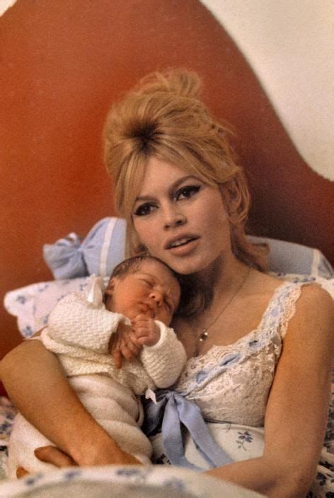 Brigitte Bardot And Baby Son Nicolas Brigitte Bardot Bridget Bardot
