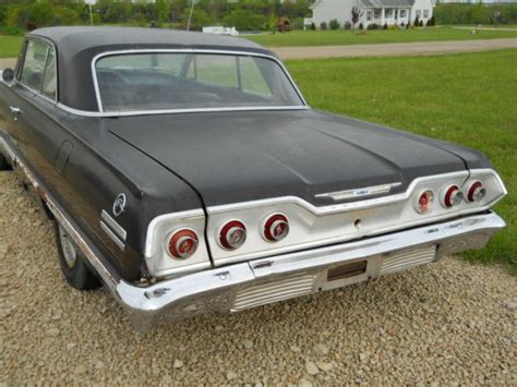 1963 Chevy Impala 2 Door Hardtop Project Car For Sale